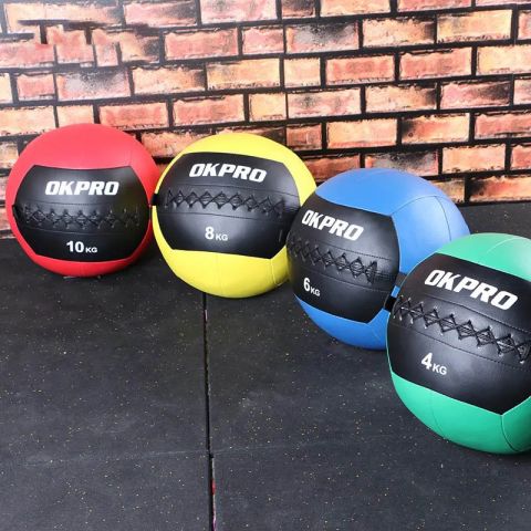 Медицинбол WallBall  OKPRO OK1221 9 кг