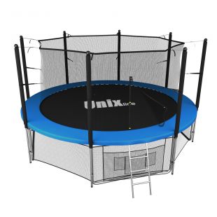 Батут Unix Line Classic 12 ft Inside (синий/зеленый)