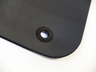 Мат для аэробики Original Fit.Tools NBR 10 мм черный с кольцами (без канта)