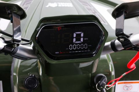 Квадроцикл детский электрический OMA Electric ELF-750 Dark green