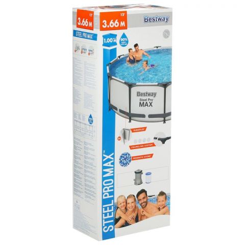 Бассейн каркасный Bestway Steel Pro MAX 366 х 100 см
