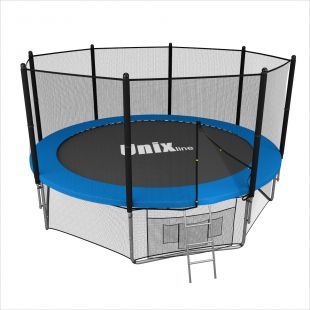 Батут UNIX line Classic 8 ft Outside (синий/зеленый)