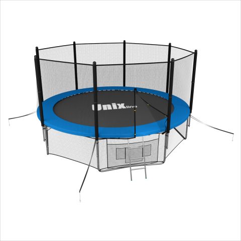 Батут UNIX line Classic 8 ft Outside (синий/зеленый)