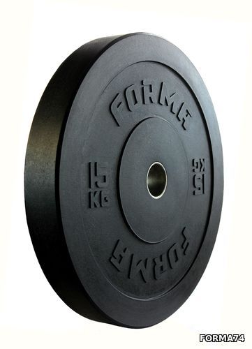 Диск бамперный 15 кг Forma (черный)