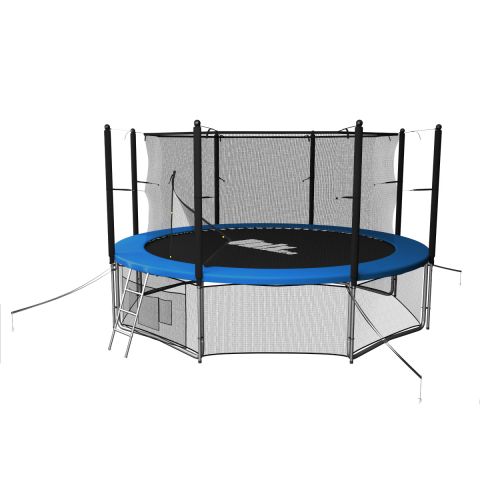 Батут Unix Line Classic 14 ft Inside (синий/зеленый)