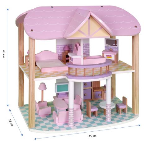 Кукольный домик Babygarden FRIENDLY COTTAGE с мебелью