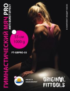 Гимнастический мяч 55 см Original Fit.Tools FT-GBPRO-55 для коммерческого использования