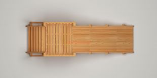 Зимняя горка Савушка Зима Wood-1