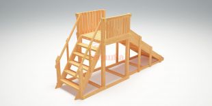 Зимняя горка Савушка Зима Wood-2