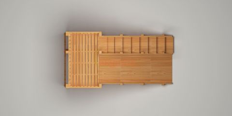 Зимняя горка Савушка Зима Wood-3