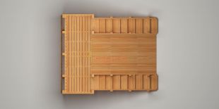 Зимняя горка Савушка Зима Wood-4