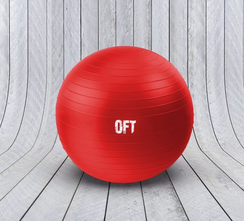 Гимнастический мяч Original FitTools 65 см красный