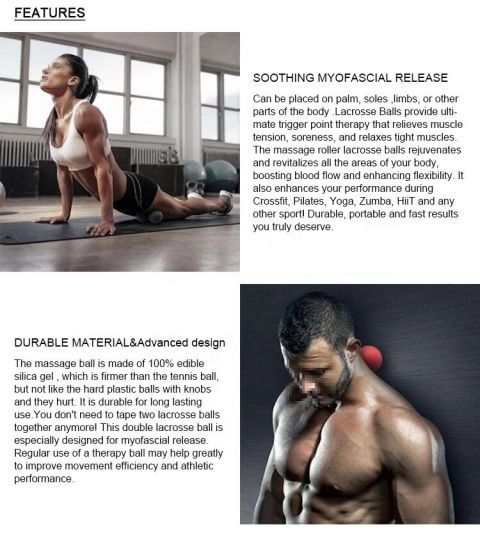 Массажный мяч двойной OKPRO OK1213B