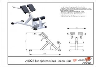 Гиперэкстензия наклонная AR026