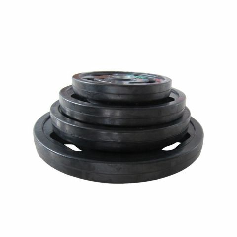 Диск обрезиненный с хватами 20 кг OKPRO OK2009E