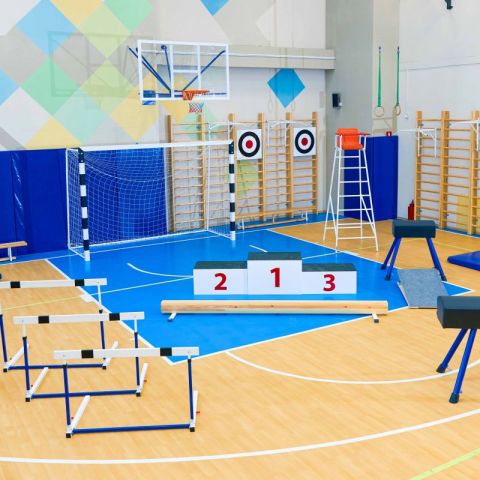 Ферма для баскетбольного щита игрового на растяжках вынос 500 мм Zavodsporta