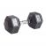 Гантель гексагональная обрезиненная PROFI-FIT 22,5 кг
