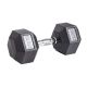 Гантель гексагональная обрезиненная PROFI-FIT 22,5 кг