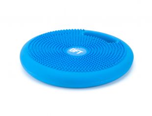 Массажно-балансировочная подушка с ручкой синяя в комплекте с насосом