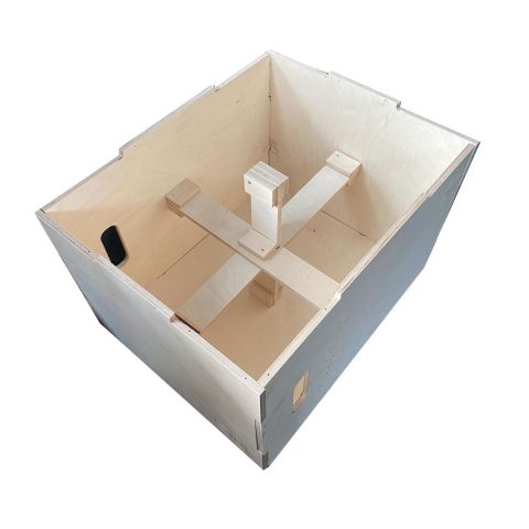 Универсальный PLYO BOX разборный с разметкой шкалы наклона, фанера, DHZ, 3 в 1, 50-60-75см