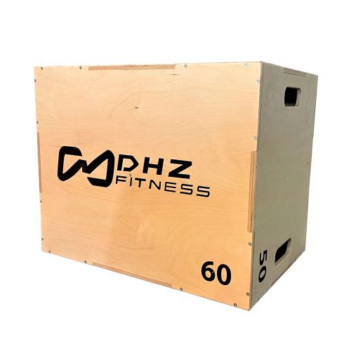 Универсальный PLYO BOX разборный с разметкой шкалы наклона, фанера, DHZ, 3 в 1, 50-60-75см