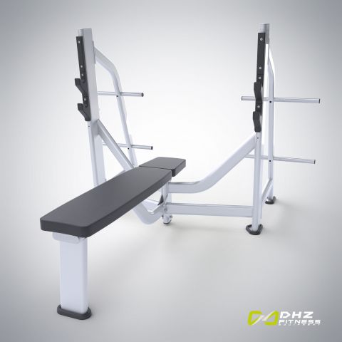 E-7043 Скамья-стойка для жима штанги лежа (Olympic Bench)
