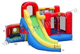 Надувной батут Happy Hop "Игровой Центр 11 в 1" 9406N