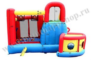 Надувной батут Happy Hop "Игровой Центр 11 в 1" 9406N