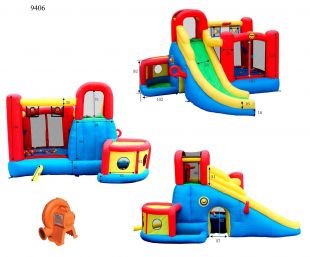 Надувной батут Happy Hop "Игровой Центр 11 в 1" 9406
