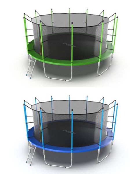 Батут Evo Jump Internal 16ft (Зеленый / Синий)