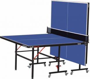 Теннисный стол Stiga Club Roller с сеткой (синий)