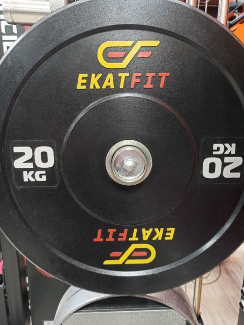 Диск бамперный EkatFit 20 кг (черный)