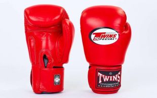 Перчатки боксерские Twins BGVL-3 для муай-тай (красные) 12 oz