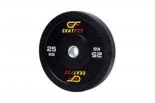 Диск бамперный EkatFit 25 кг (черный)