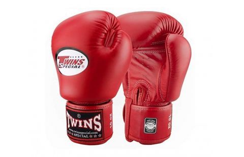 Перчатки боксерские Twins BGVL-3 для муай-тай (красные) 16 oz