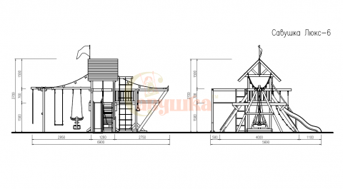 Детская площадка Савушка Люкс 6
