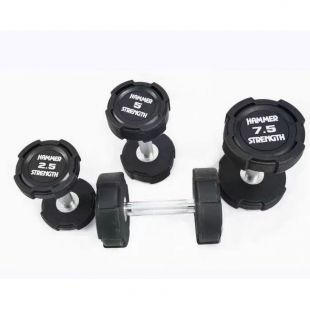 Гантельный полиуретановый ряд от 27,5 до 50 кг, шаг 2,5 кг Gymmaster ANA-047