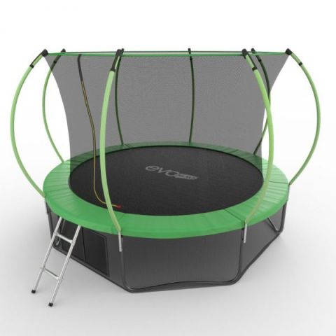 Батут EVO JUMP External 12ft + Lower net (зеленый/синий)