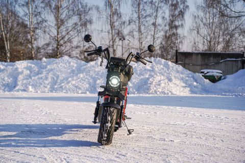 Электроскутер WHITE SIBERIA PRO BLACK EDITION 5000W