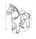 Лошадка Поницикл (Ponycycle) Звездочка (Ux426) с ручным тормозом
