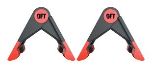 Упоры для отжимания Original FitTools складные (черно-красные)