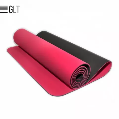 Двухслойный TPE коврик для гимнастики и йоги, 10 мм GLT