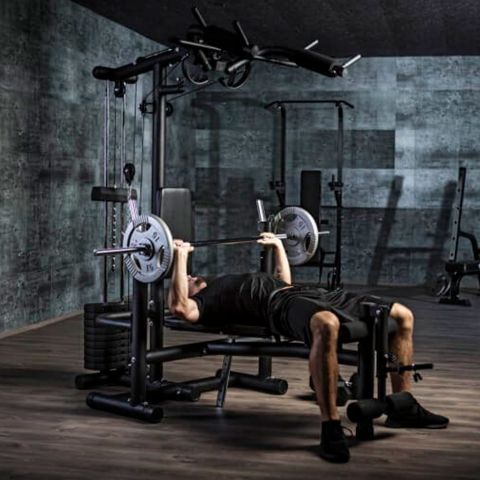 Силовой комплекс со скамьей DFC Homegym