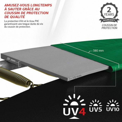 Батут BERG Ultim Favorit Regular 280 Green + защитная сетка Comfort