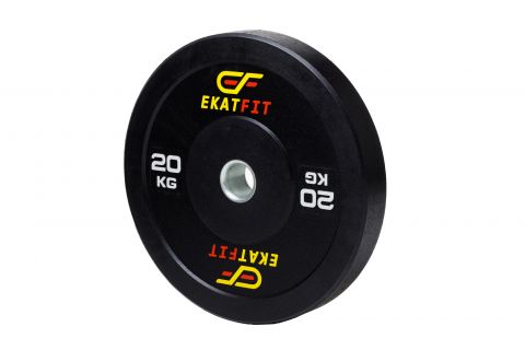 Диск бамперный EkatFit 20 кг (черный)